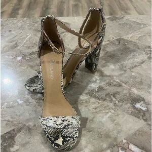 ShaeLand Heels , size 10, color snake print